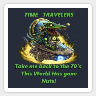 Time Travlers 70's Sticker